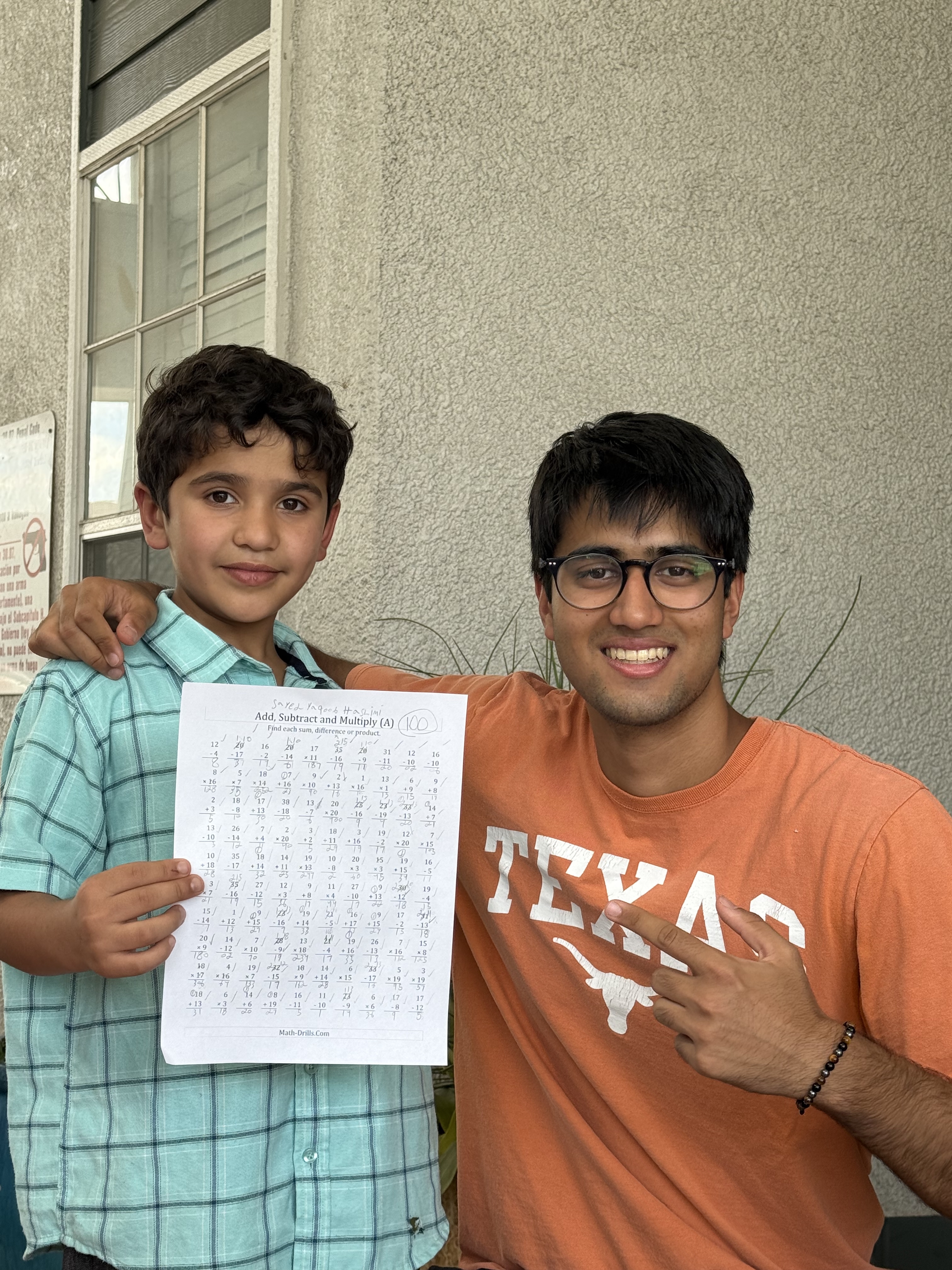 Refugee tutoring session